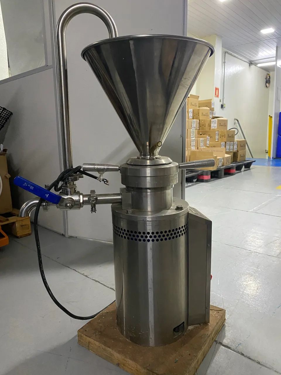 Moinho coloidal para líquidos e pastosos cosméticos alimentos 