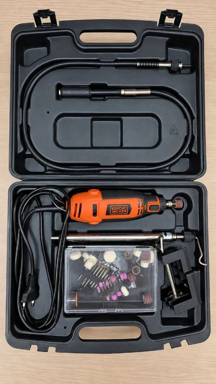 Micro Retífica Black+Decker + Kit de Acessórios e Maleta - Foto 2