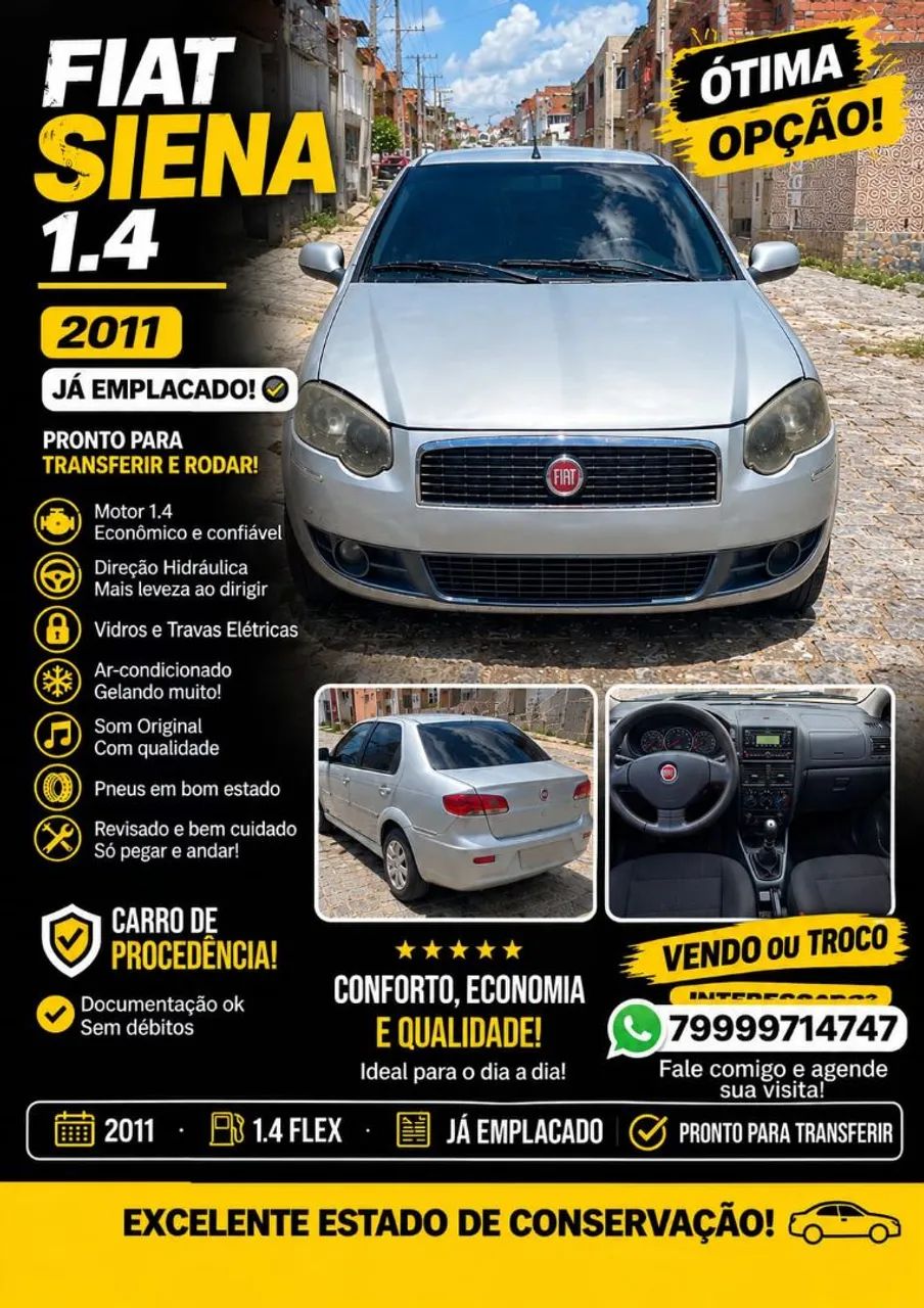 Fiat Siena Siena TETRAFUEL 1.4 mpi Fire Flex 8v 4p 2011