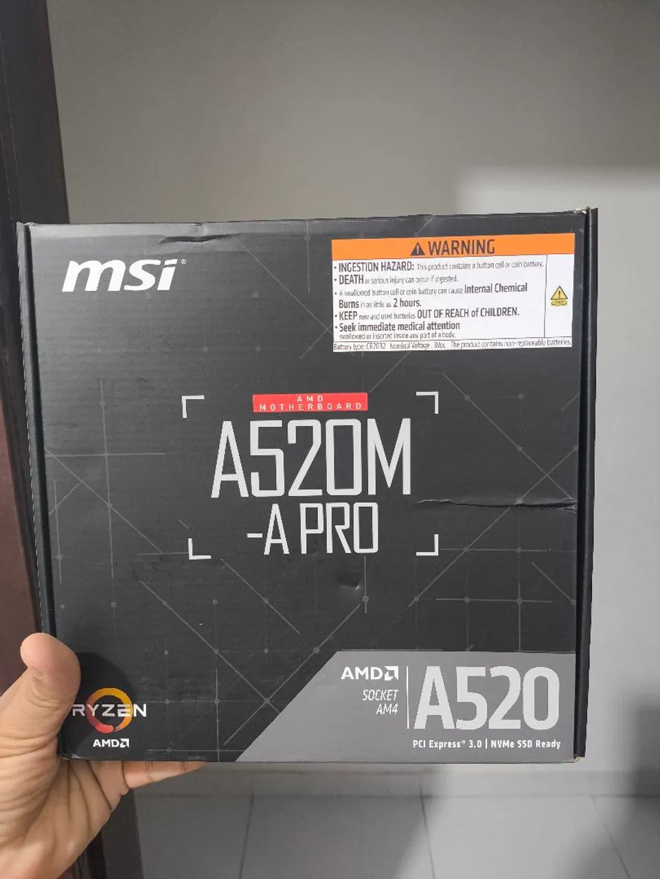 Placa-Mãe MSI A520M-A PRO (AMD AM4) - NOVA E COM GARANTIA