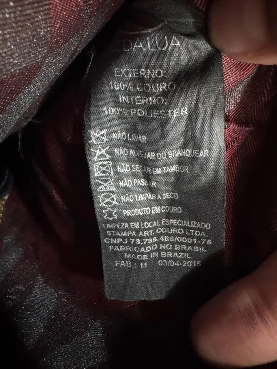 Mochila de couro luz da lua - Foto 2