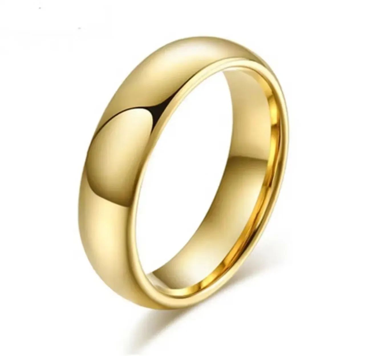 Par de Alianças Folheada a Ouro 18k<br> - Foto 5