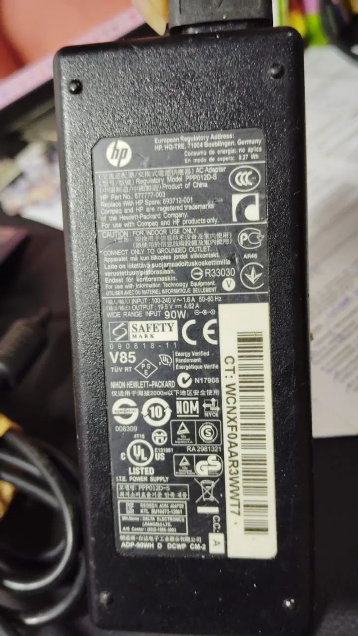 Fonte para notebook HP (ponta fina) - Foto 2