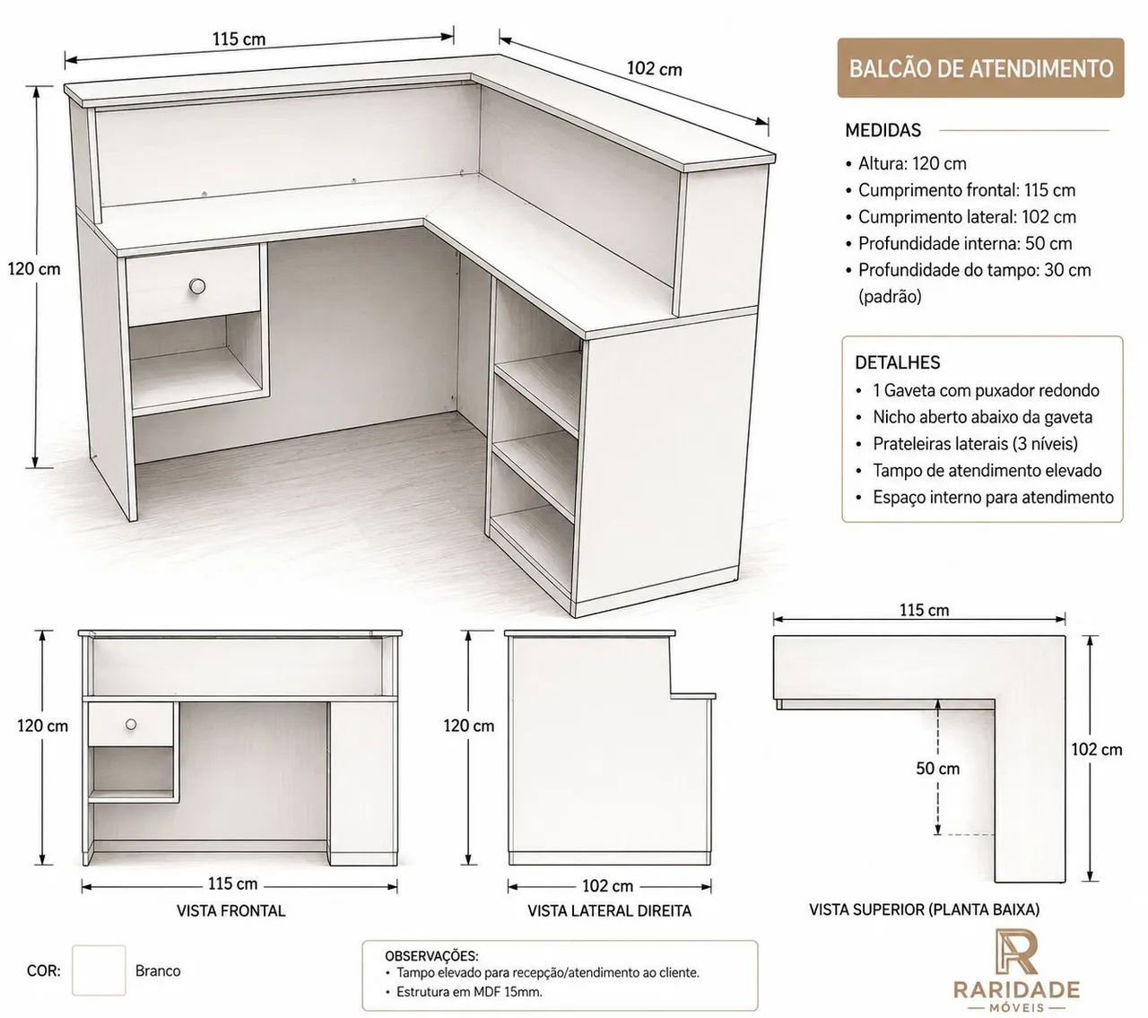 Balcão recepção  - Foto 2
