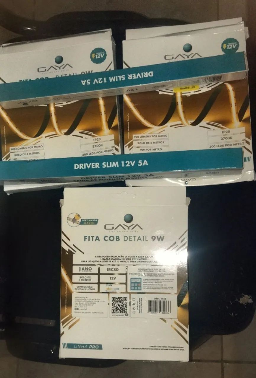 Fita de led com módulo 12V 5A