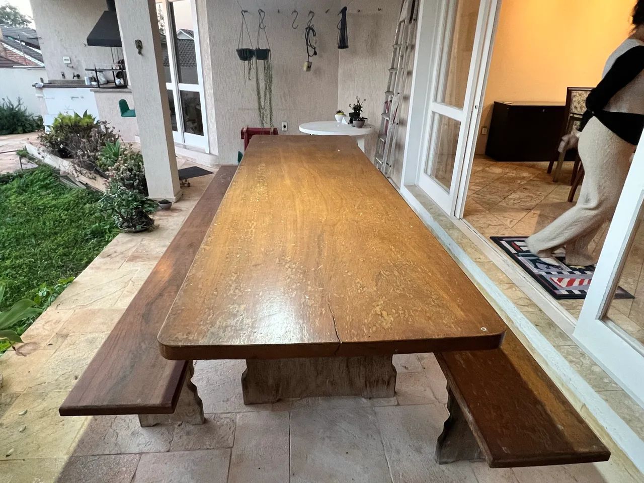 Mesa em madeira peroba maciça  - Foto 2