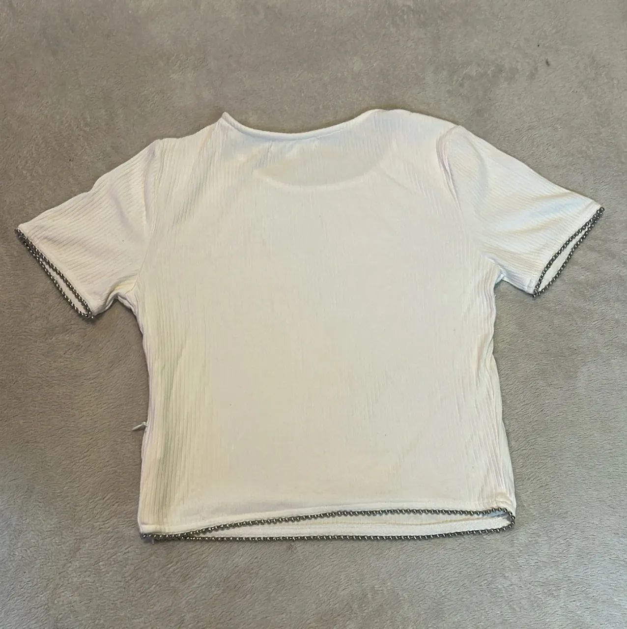 Top branco canelado Wild honey - Foto 3