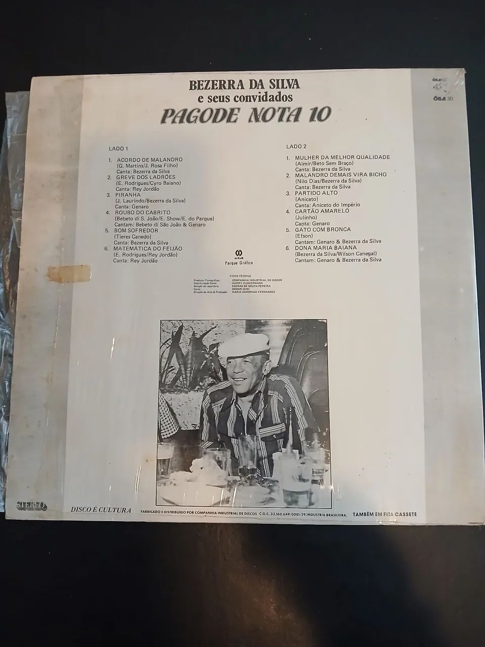 Vinil Bezerra da Silva -  Pagode Nota 10 - Foto 2
