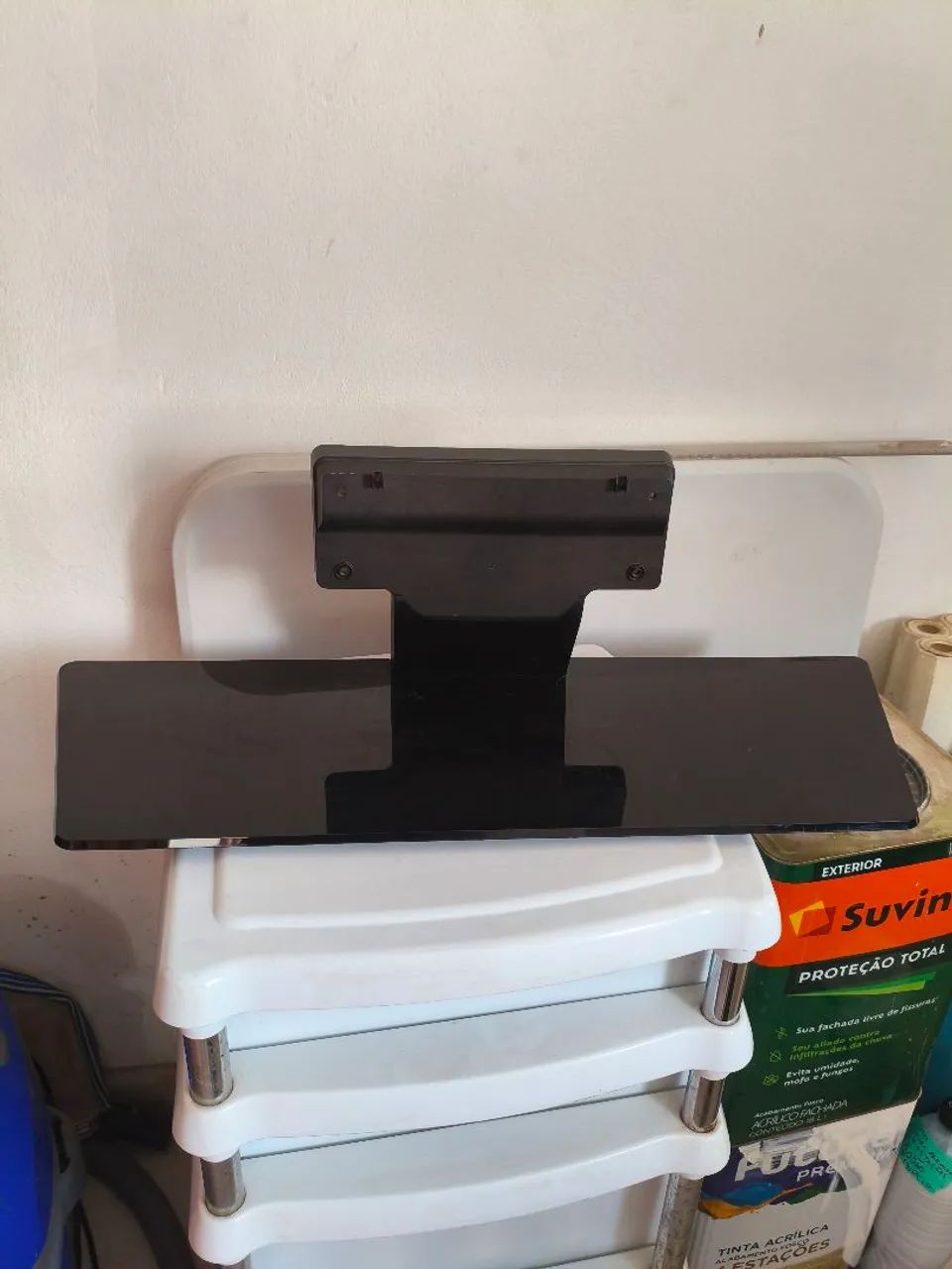 Suporte de mesa TV LG 49 polegadas sem uso excelente  - Foto 2