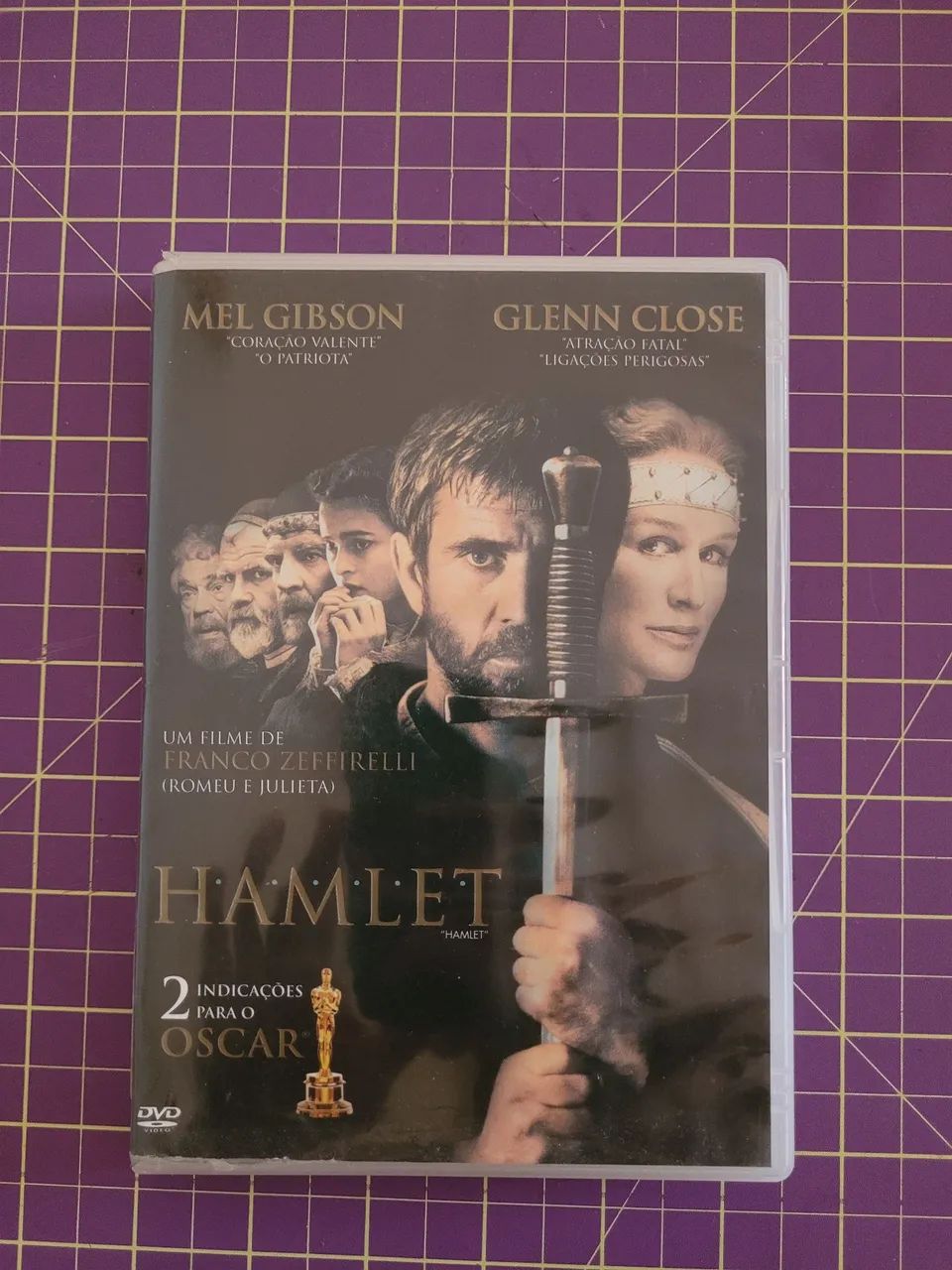 Filme clássico  HAMLET Shakespeare Mel Gibson Glenn Close 2 Oscars