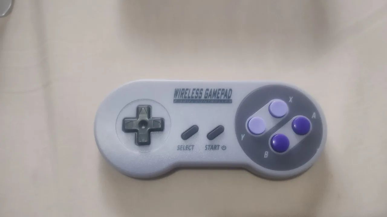 Controle sem fio modelo super Nintendo Pc. android.snes mini.Raspberry   - Foto 3