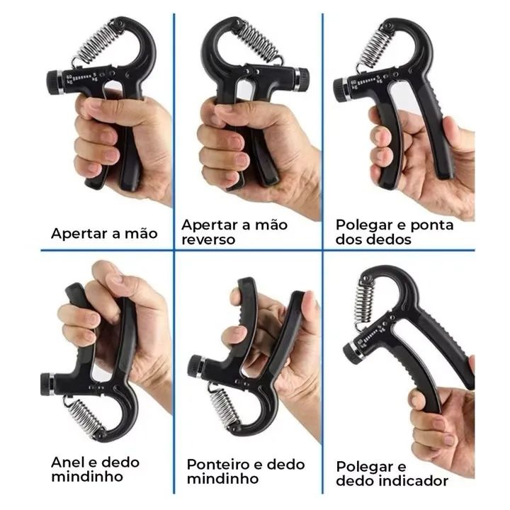 Hand grip com ajuste de 5 a 60kg - Foto 3