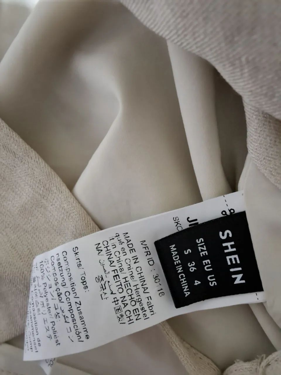 Conjunto bege 36 da shein - Foto 3