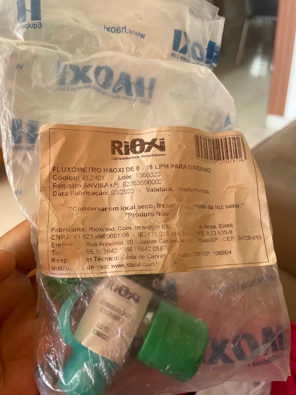 Fluxometro para oxigênio  - Foto 2