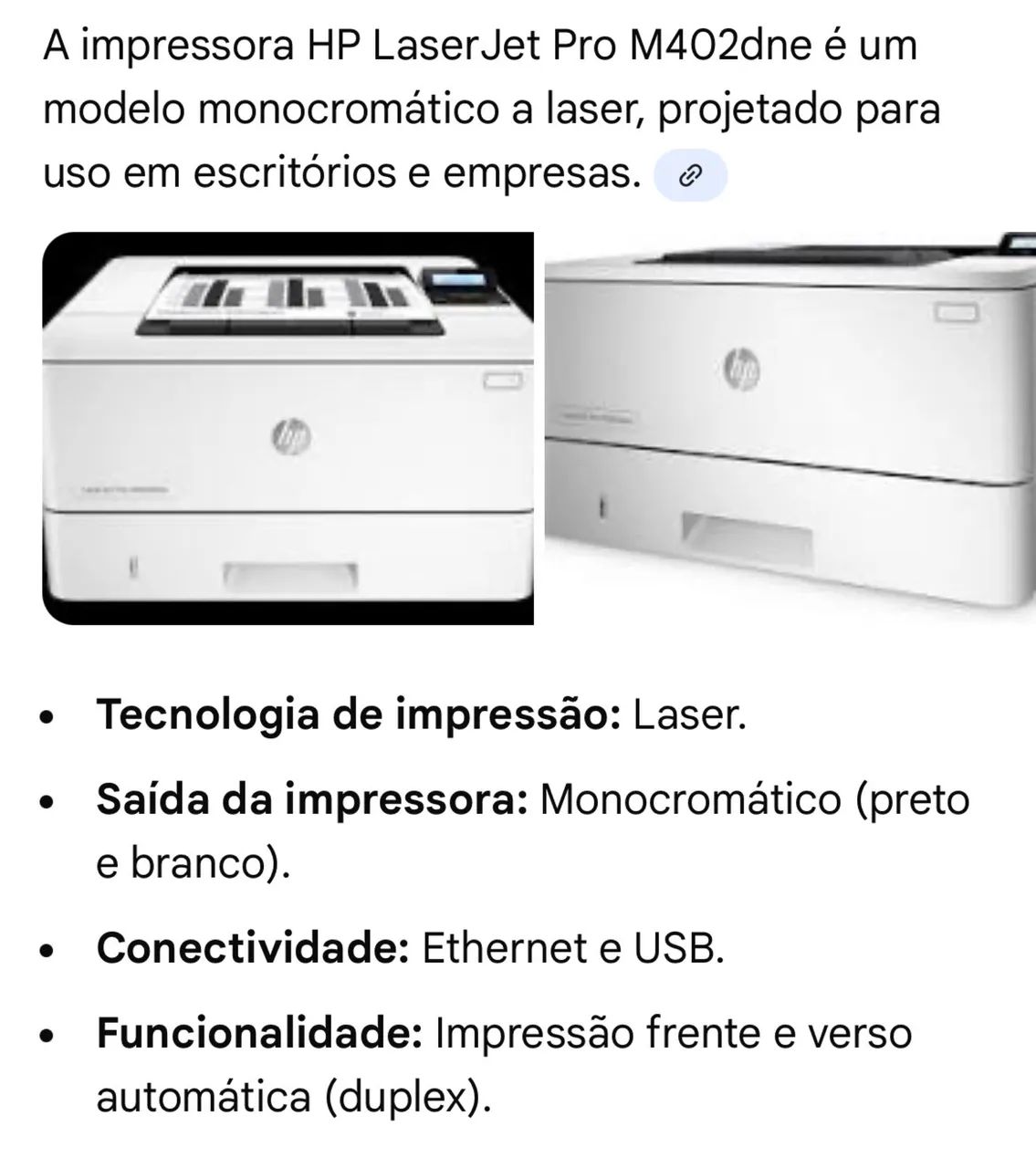 HP Laser Jet Pro M402dne - Foto 4