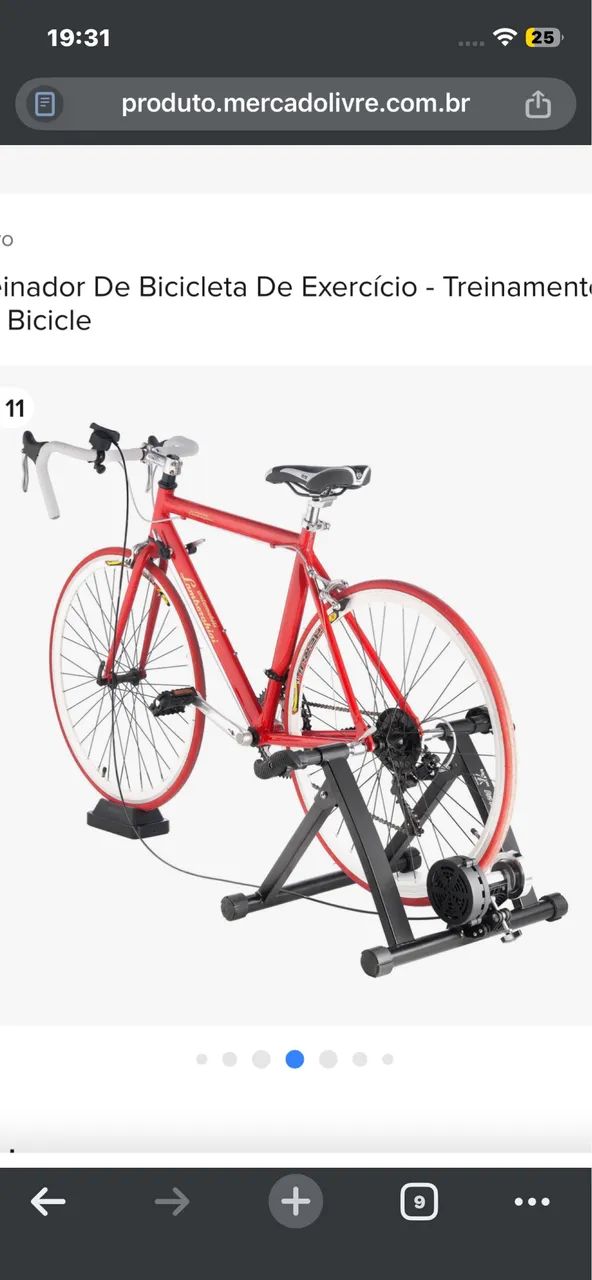 Aparelho de treino bicicleta 