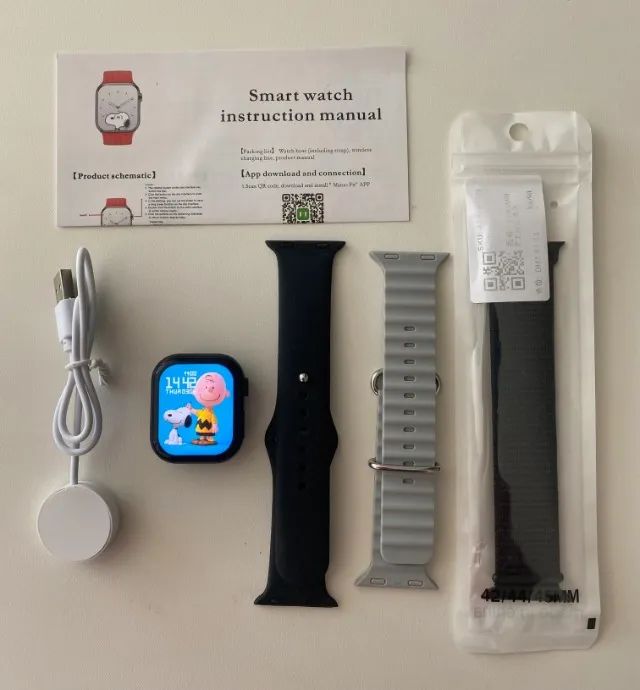 smartwatch s9 mini super amoled preto - 41mm - Foto 3