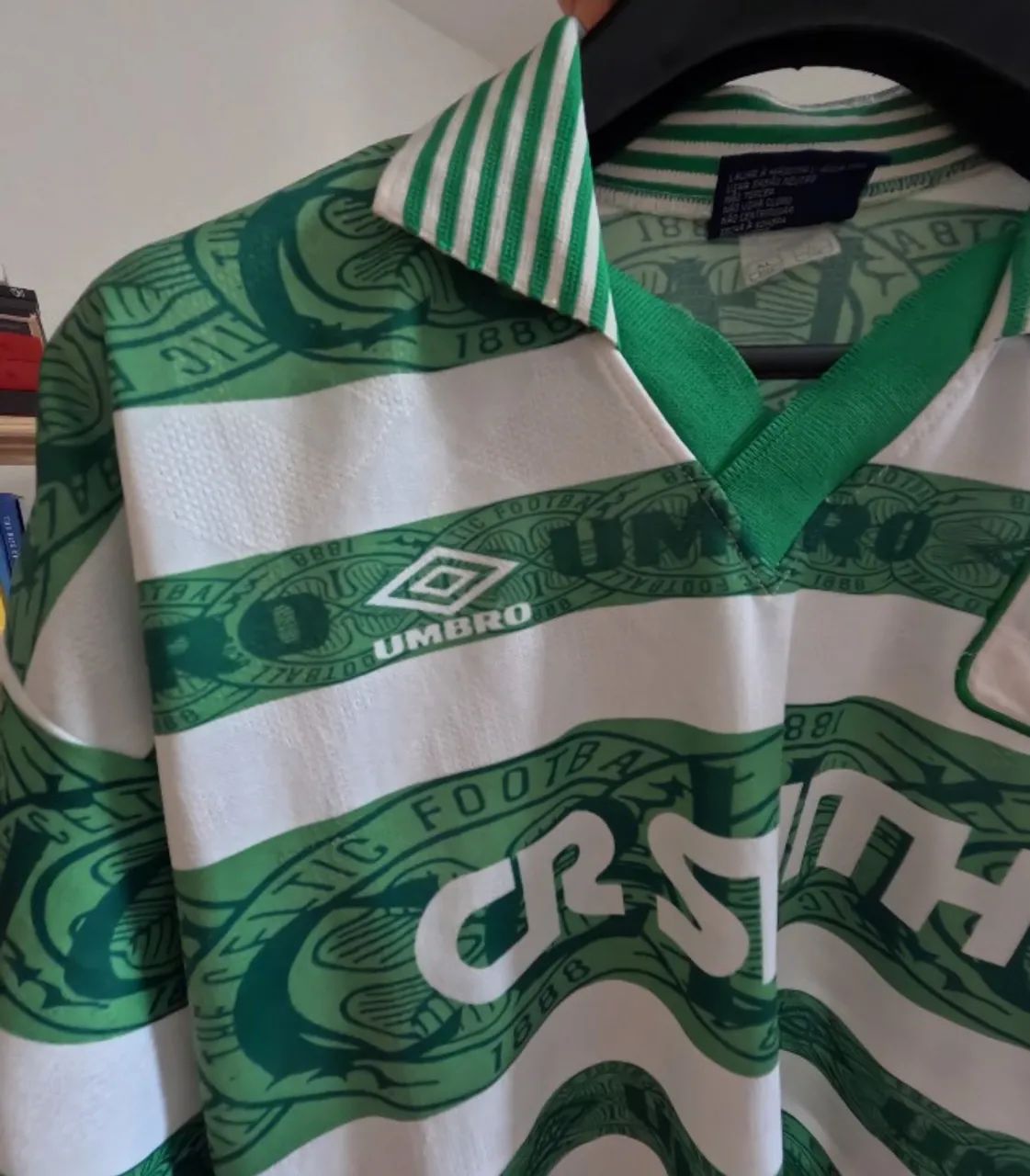 Camisa Original Celtic 95-97, Perfeito Estado Com CDG - Foto 5