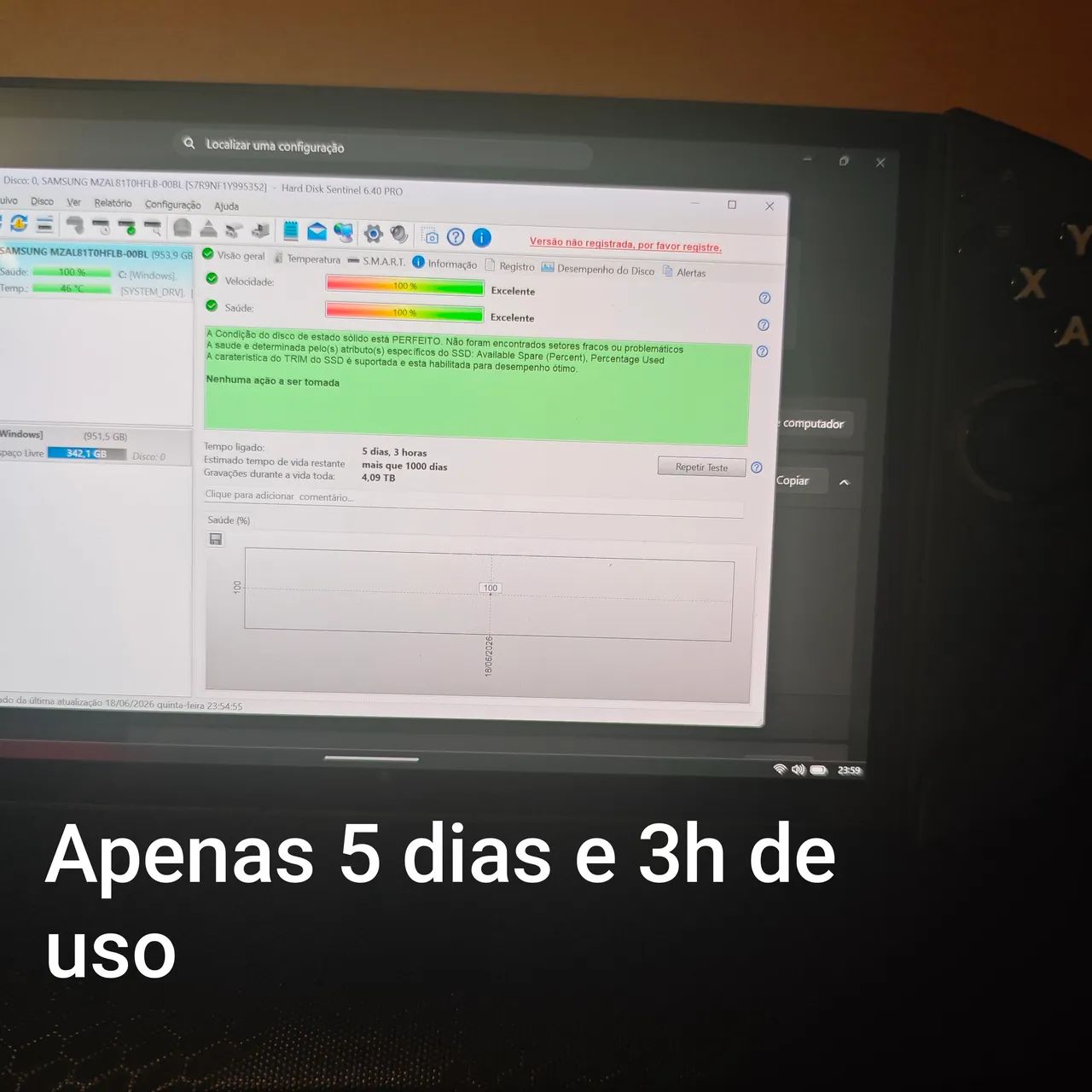 Legion Go 2 Z2 extreme OLED 8.8 32gb ram 1tb ssd completo com caixa aceito ROG ally X   - Foto 4