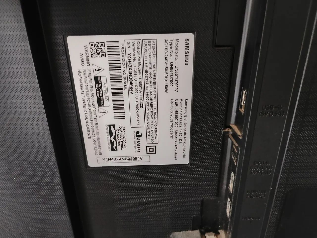 Tv Samsung 55 polegadas com Defeito  - Foto 5