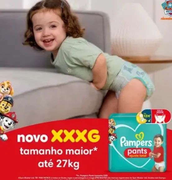 Fralda Pampers Pants xxxg - Foto 2
