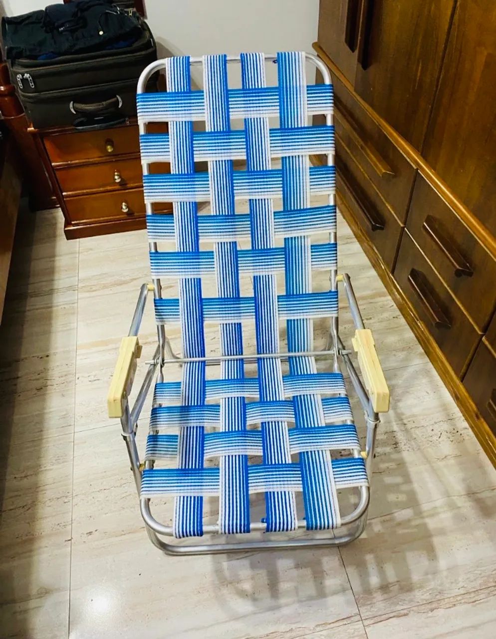 Cadeira de Praia de Alumínio 3 Posições 