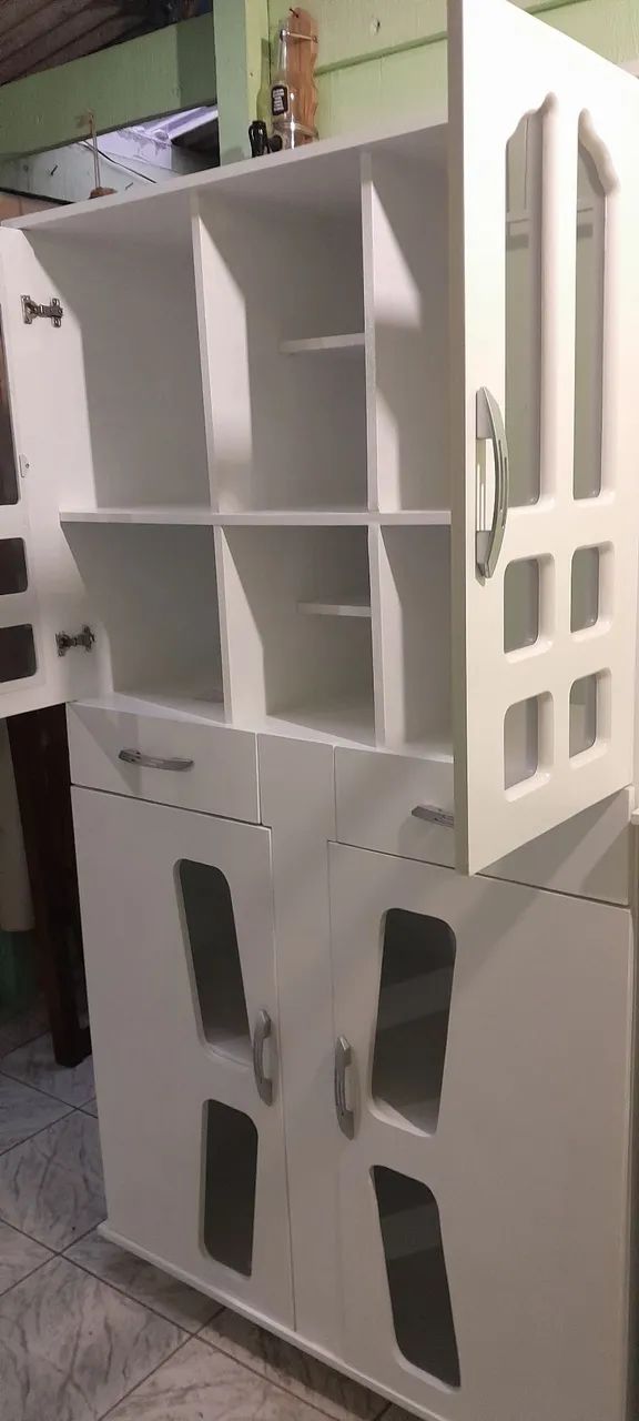 Lindo armário de cozinha branco  - Foto 3