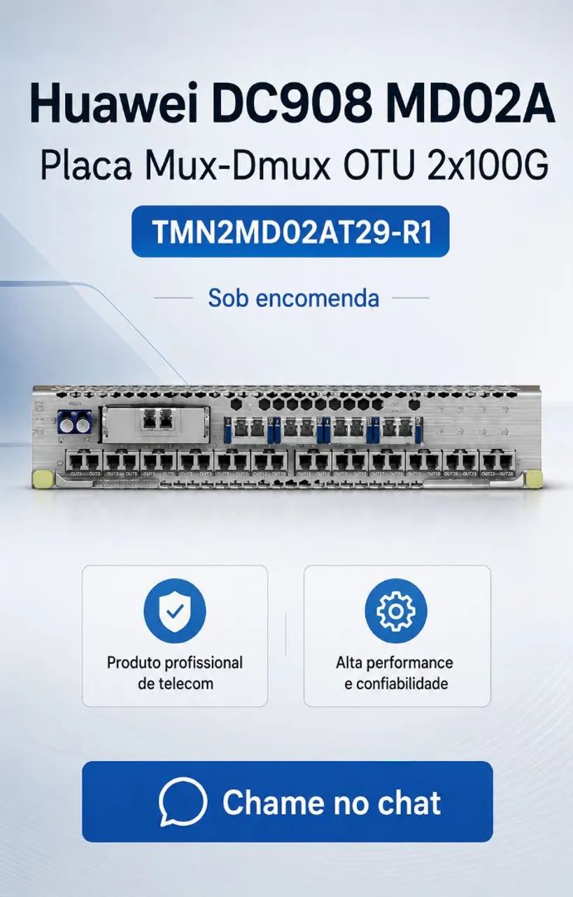 Huawei DC908 MD02A Placa Mux-Dmux Otu 2*100G TMN2MD02AT29-R1