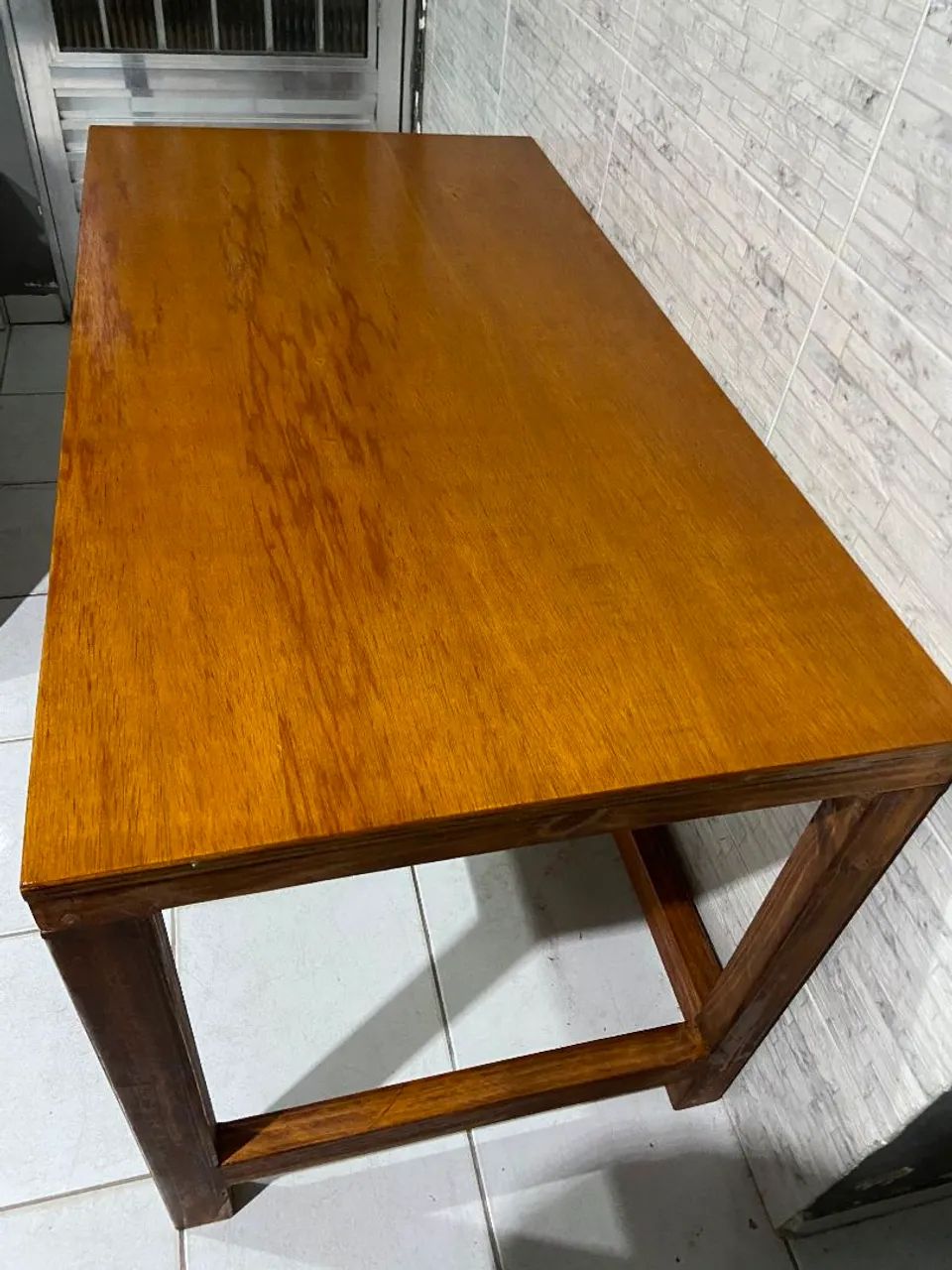 Mesa Rustica escrivaninha estilo industrial totalmente de madeira! Nova! - Foto 2