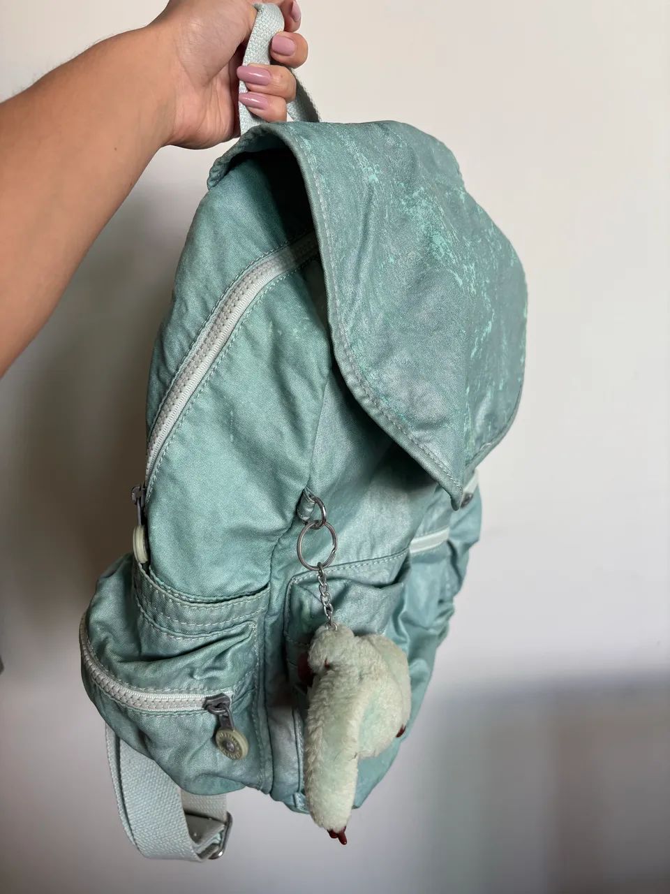 Mochila Kipling Azul Metálico - Foto 3