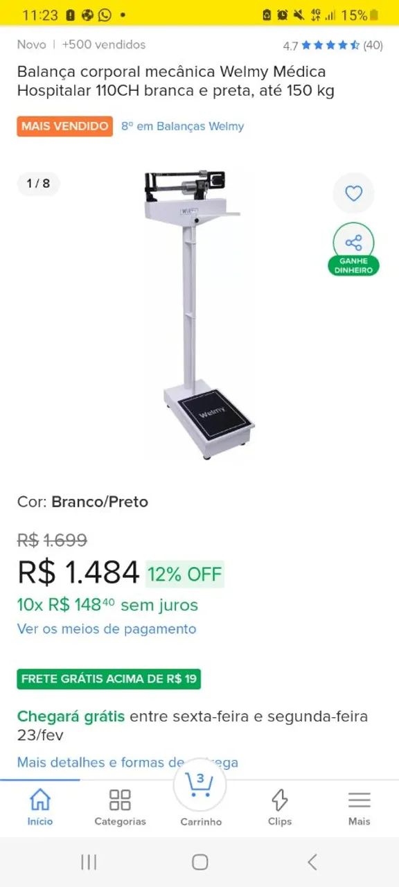 BALANÇA ANTROPOMÉTRICA WELMY NOVA!! - Foto 5