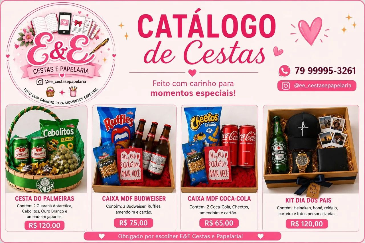 Cesta personalizada dia dos pais 