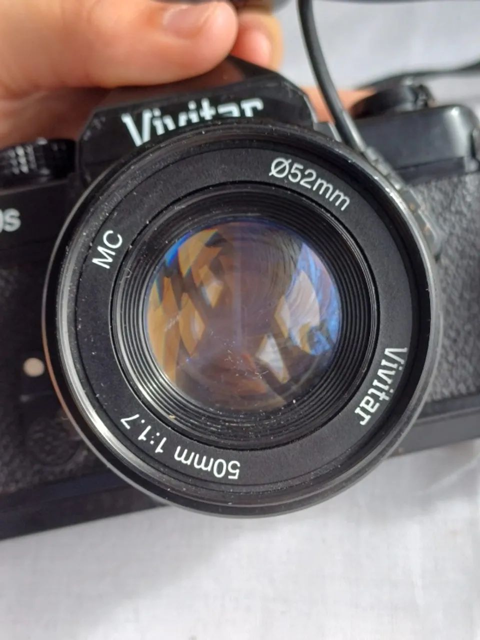 uma câmera reflex analógica Vivitar V3000s equipada com uma lente de 50mm. sem teste - Foto 5