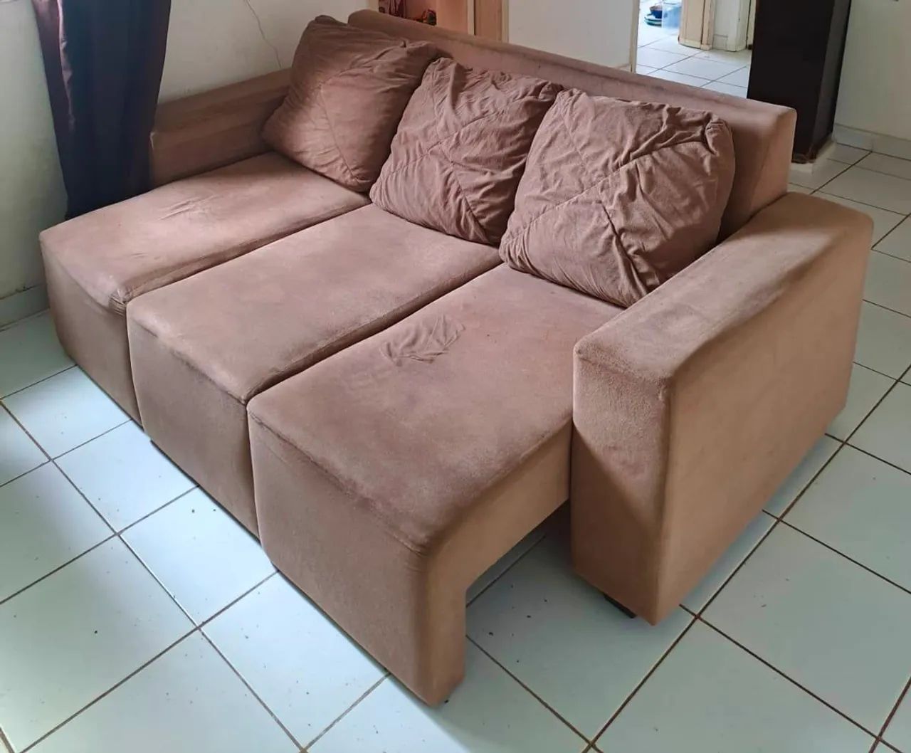 SOFÁ RETRÁTIL USADO - Foto 2