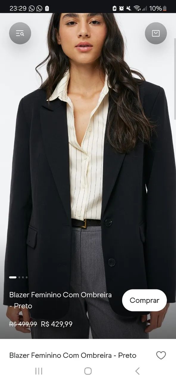 Blazer oversized feminino
