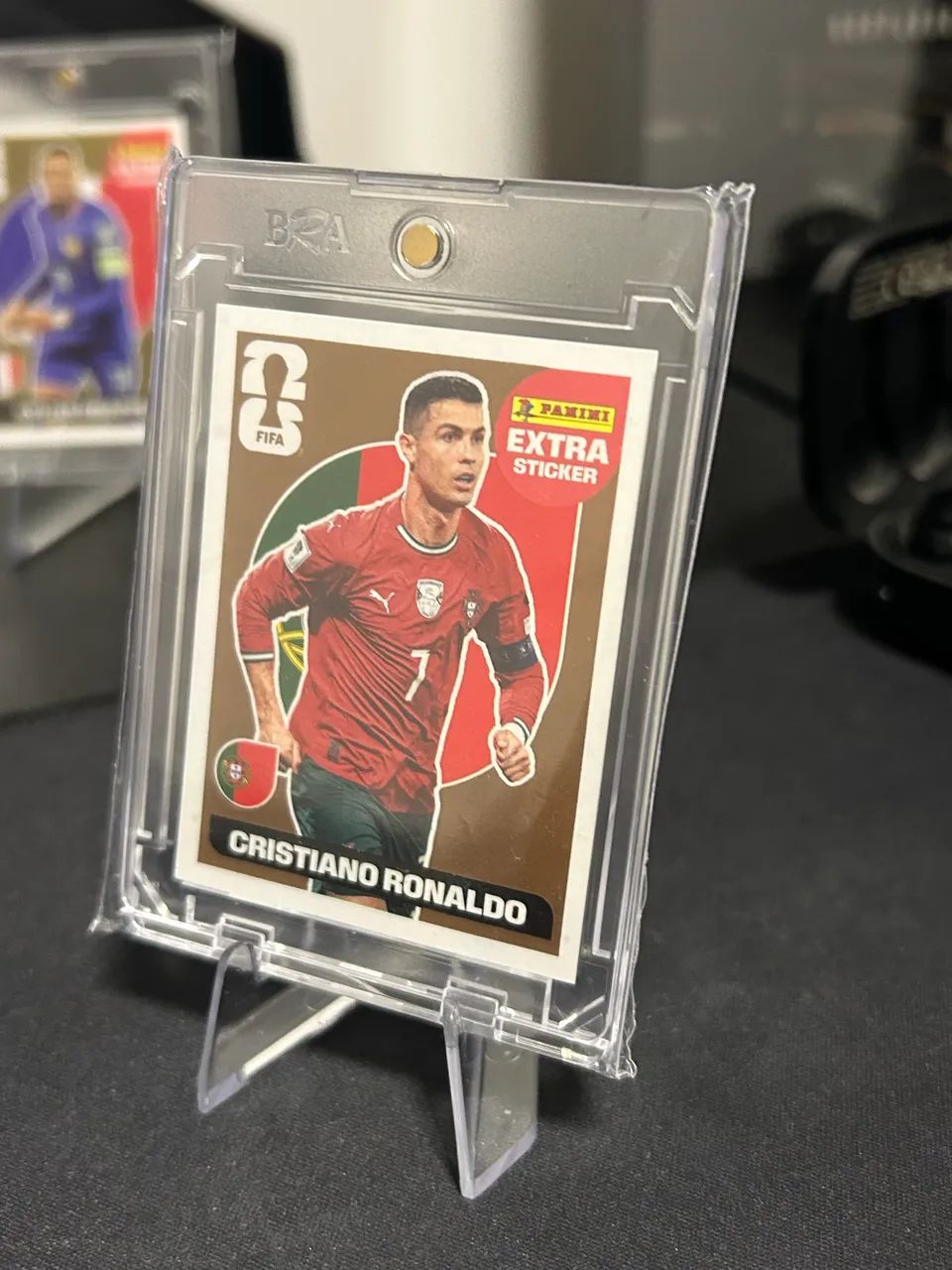 Figurinha Legend BRONZE Cristiano Ronaldo Panini + Case + 