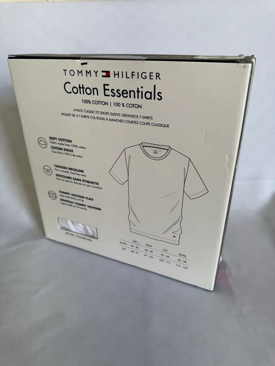Kit 4 camisetas Tommy Hilfiger Cotton Essentials  - Foto 2