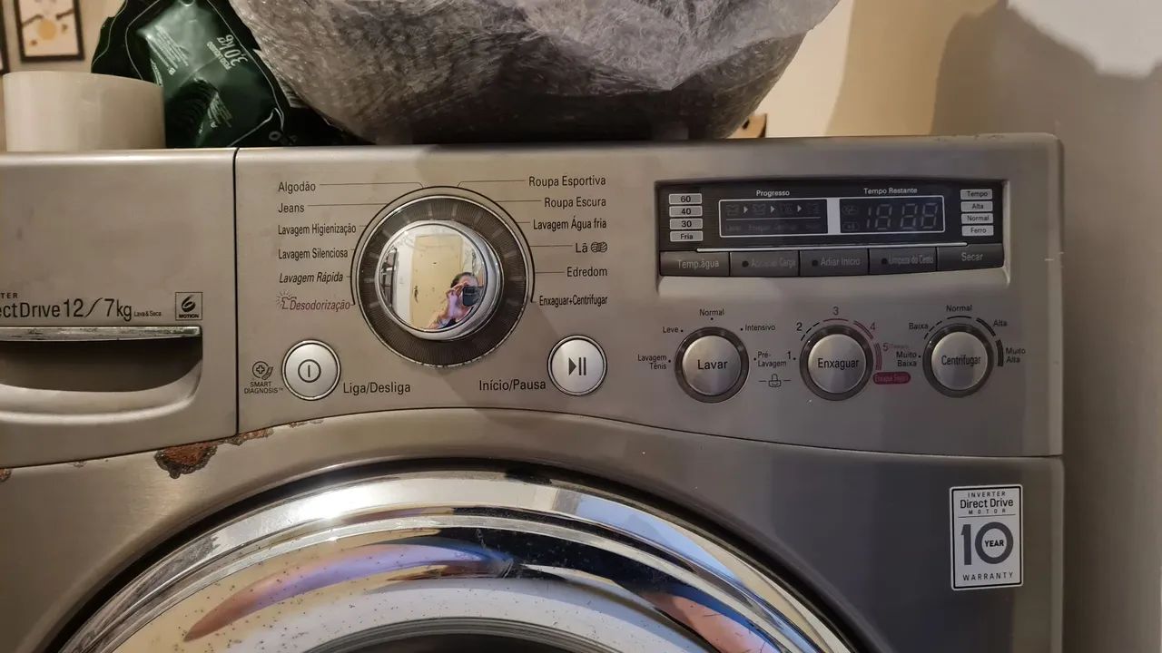 Lava e Seca LG - Retirada para Uso de Peças  - Foto 3