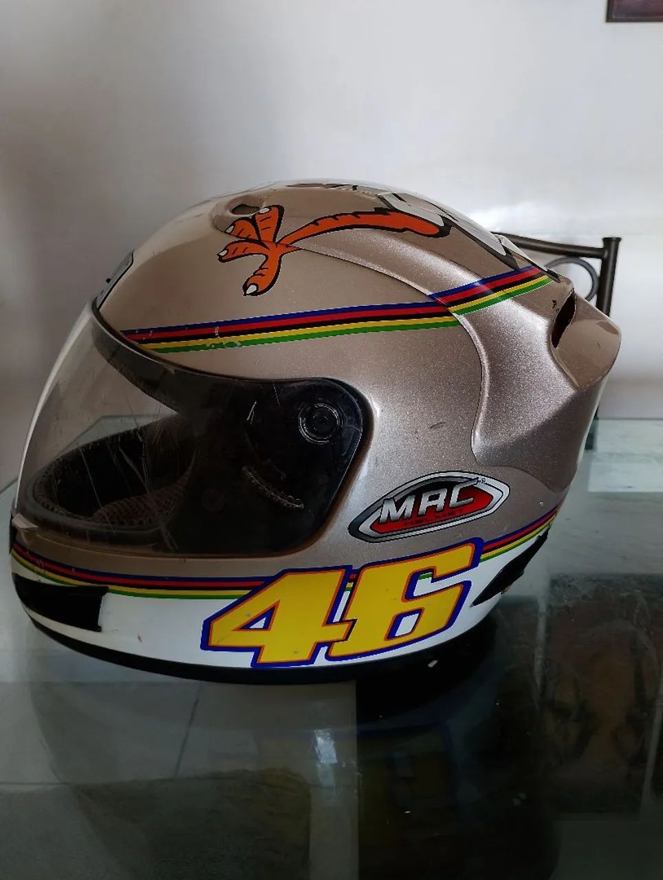Capacete mac vr46 sem uso 