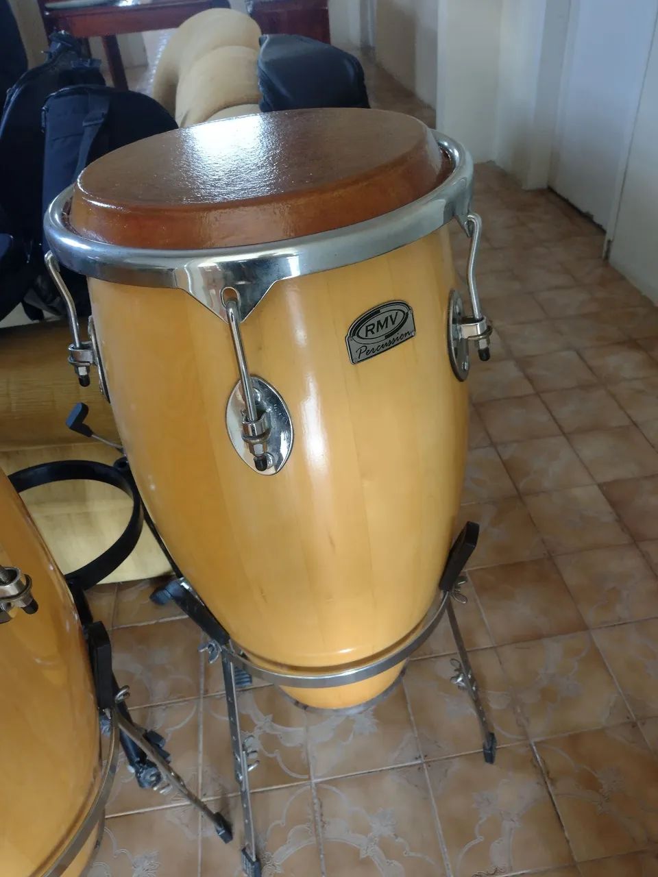 Trio de Congas RMV Com Tripé e Capas  - Foto 5