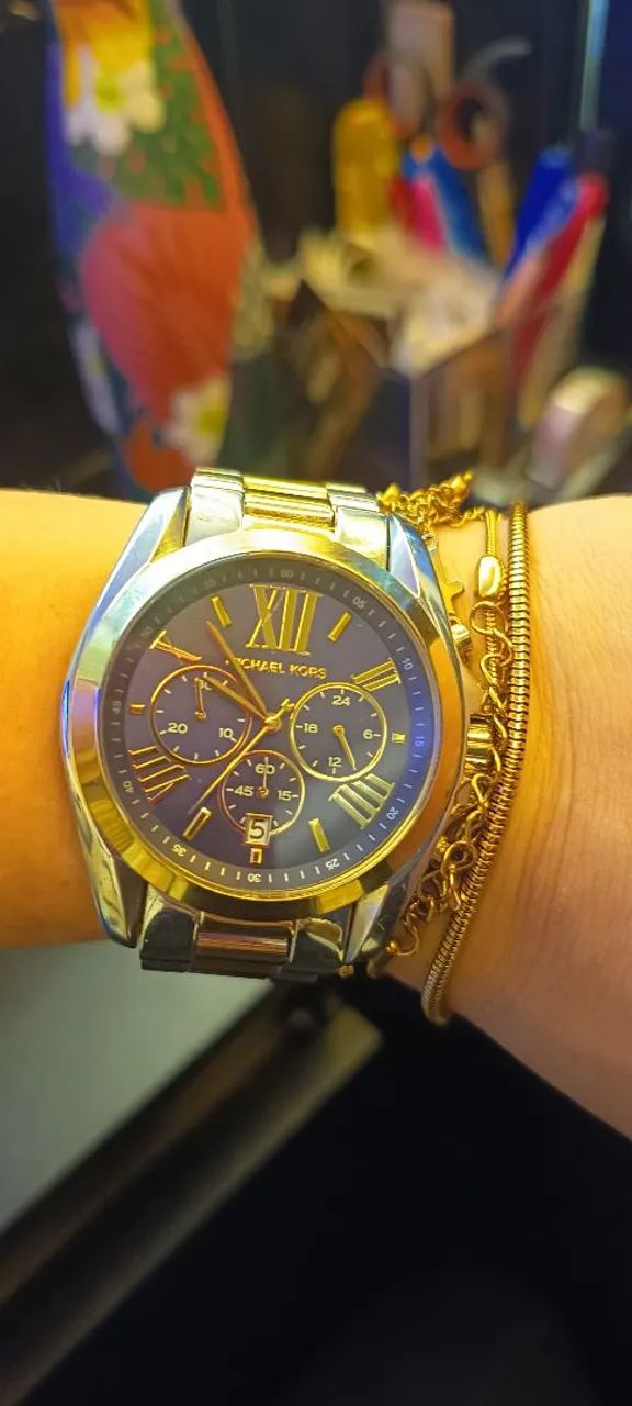 Relógio Michael Kors Original - Cronógrafo em Aço Inoxidável - Foto 4