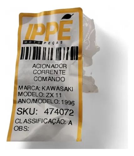 Acionador Corrente Comando Kawasaki Zx 11 1996 - Peças para motos