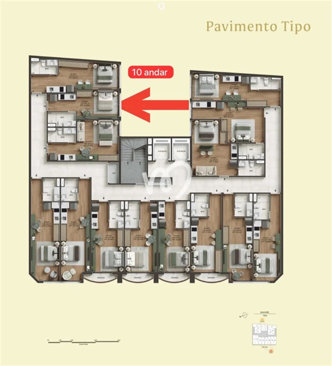 Studio no Centro do Rio  Áureos Residencial - Foto 4