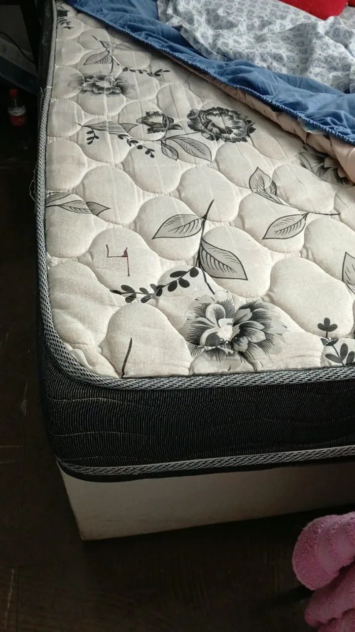 cama baú de casal box e colchão D45 - Foto 2