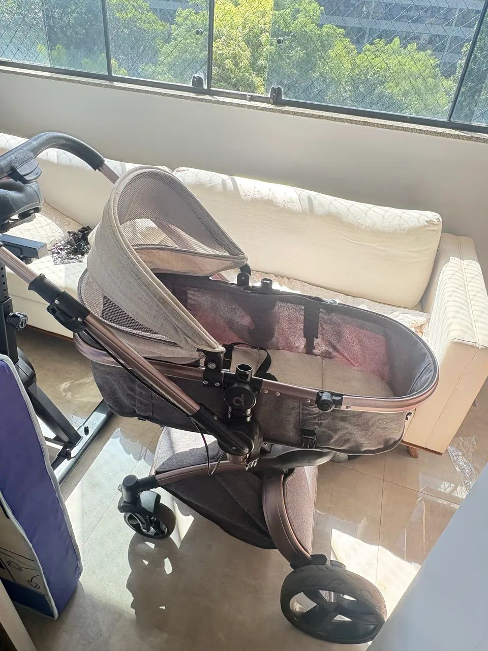 Carrinho de bebê Vulkan 360° Rose
