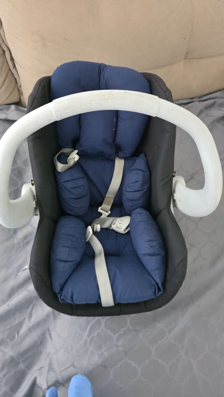 Carrinho de Bebê Travel System Dzieco Maly + bebê conforto  - Foto 5