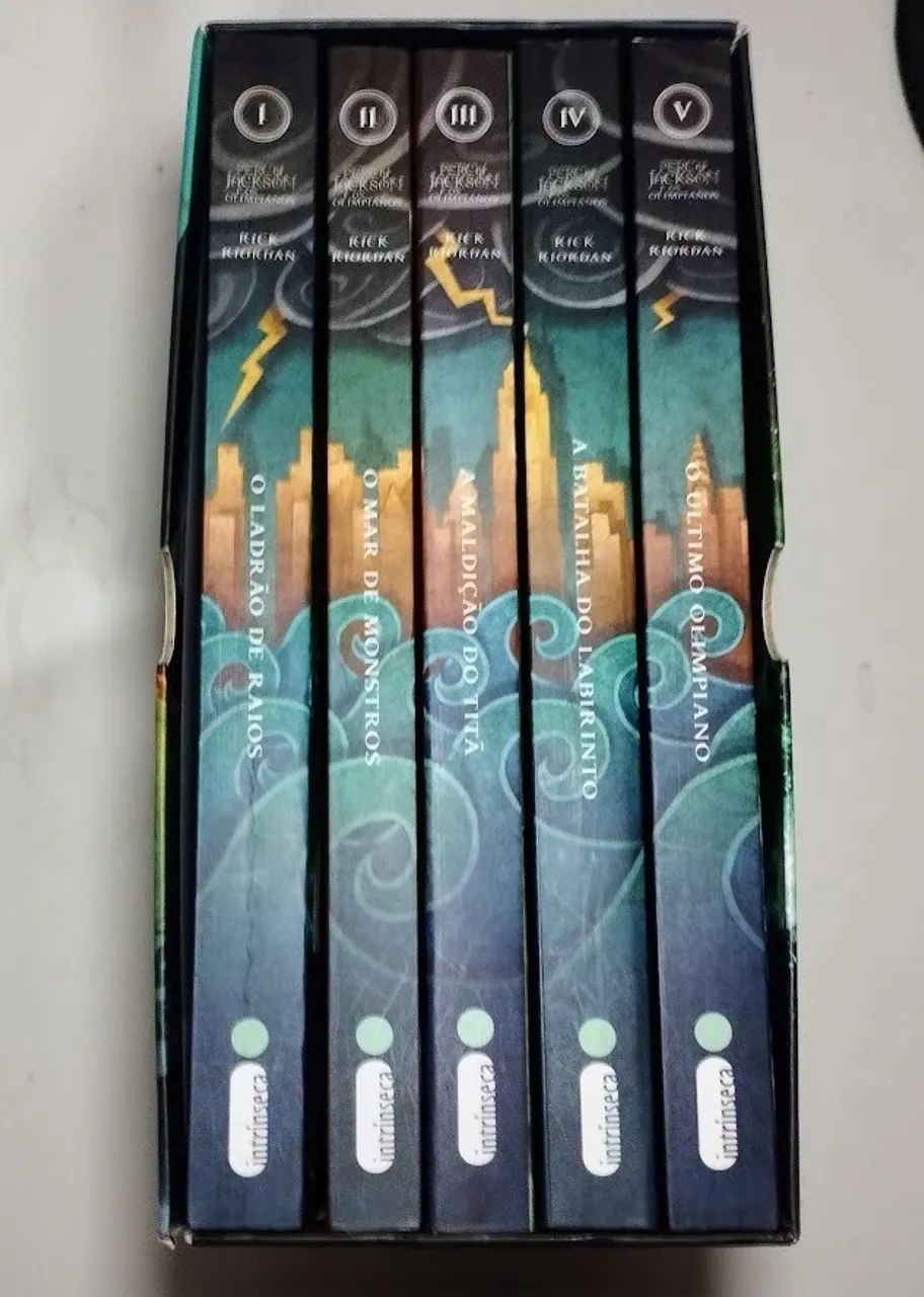 Box Percy Jackson E Os Olimpianos - Série Completa (5 Livros) - Foto 2
