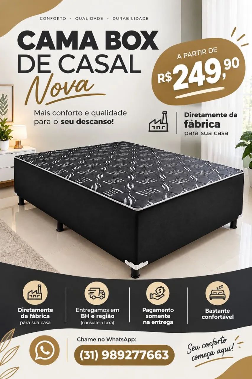 CAMA BOX DE CASAL