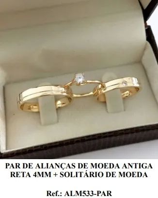 Aliança de Moeda antiga - Varios Modelos - Foto 4