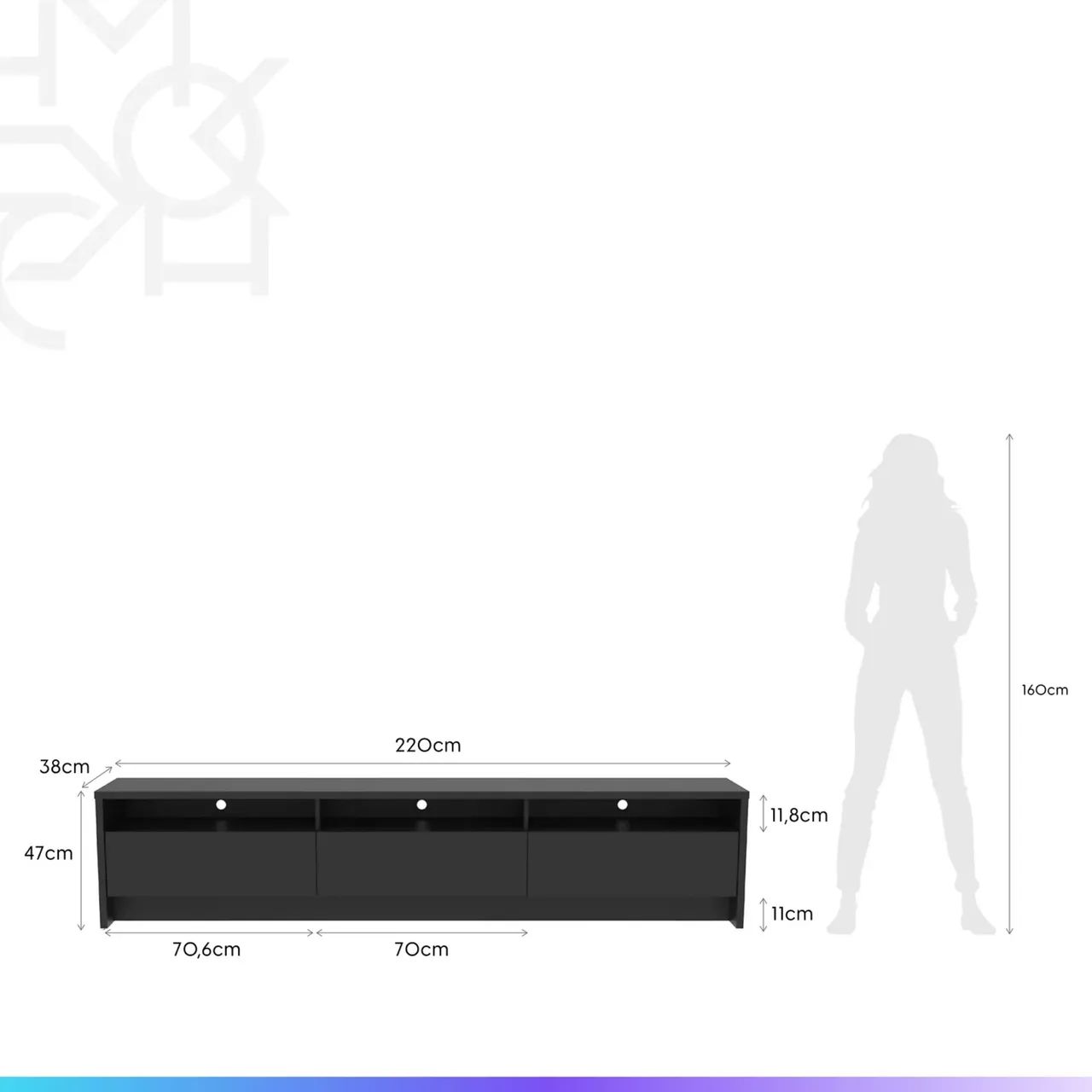 Rack para TV (Homedock) - Foto 5